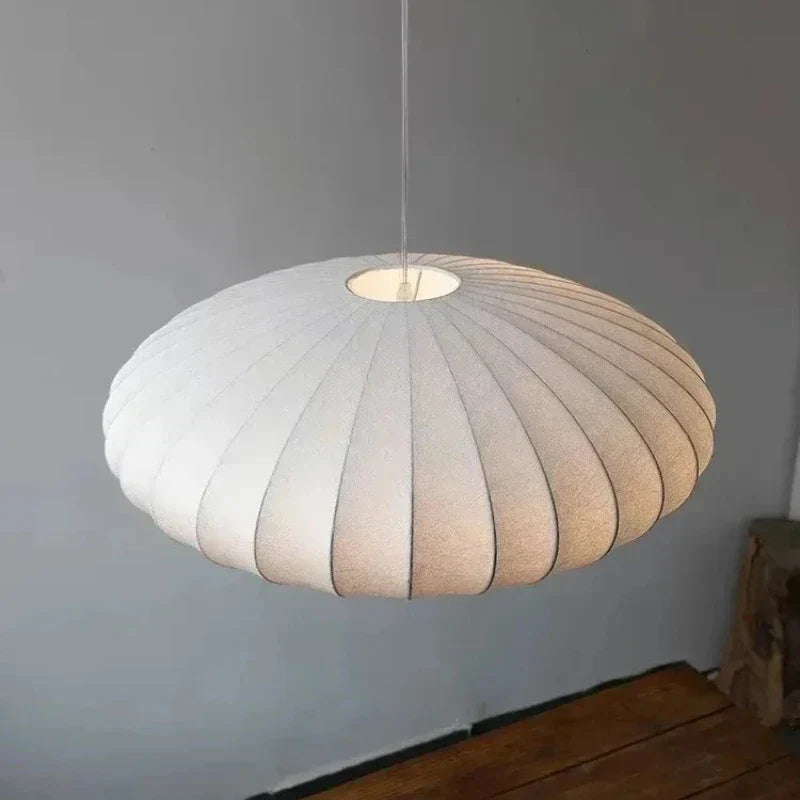 Satoria - Ivory Japandi Silk Pendant Lamp