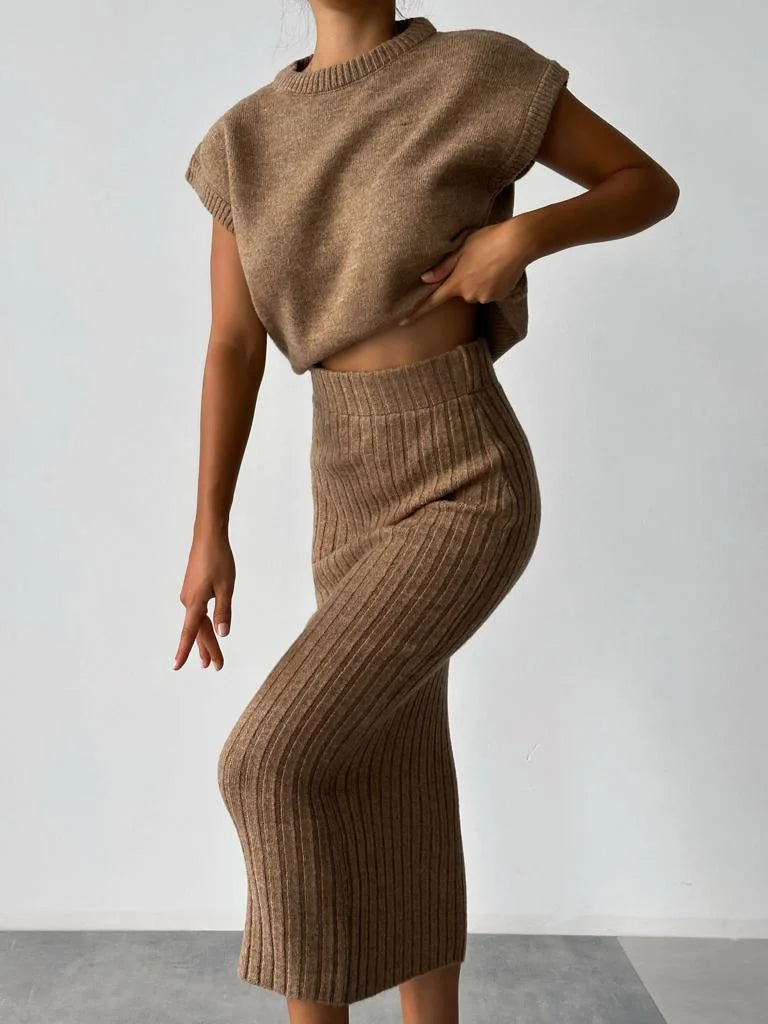 Abigalia - Moderne Gebreide Set voor Vrouwen