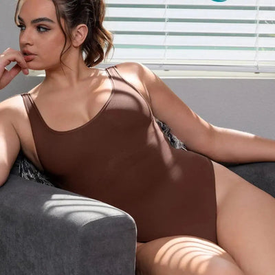 Loreleia - Flattering Women's String Bodysuit with Built-in Bra