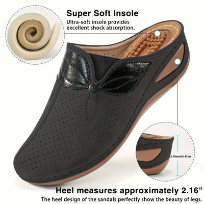 Sarah | Damesklompen met comfortabele zool en sleehak