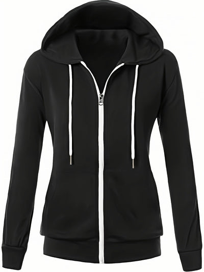 Sophie | Casual hoodie met contrastkleurige trim en zak