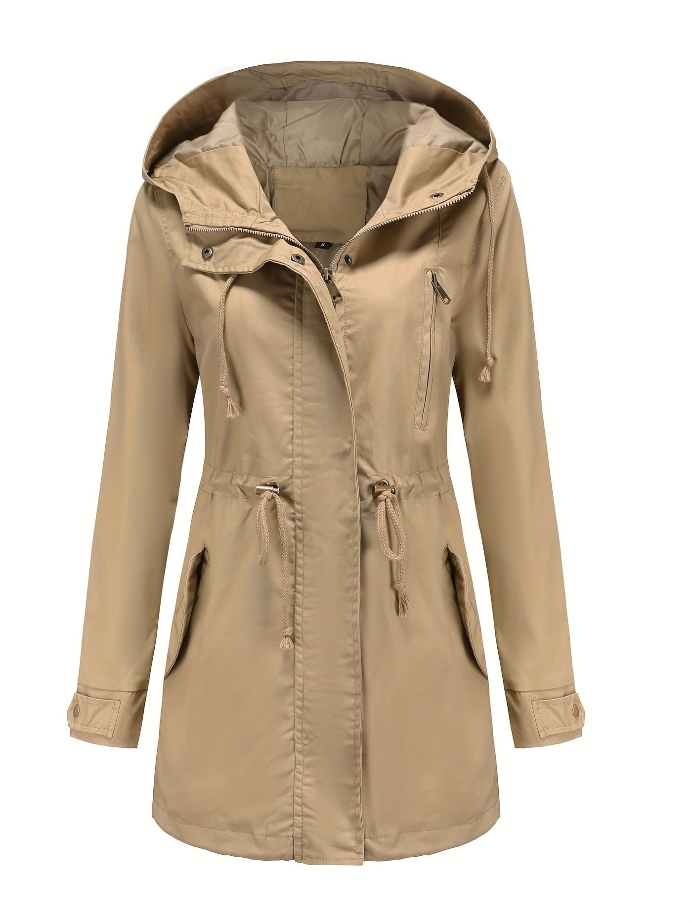 Emilia | Hoodie parka jacket with drawstring waist