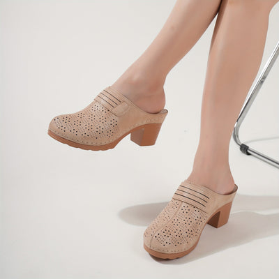 Nina | Dames sandalen met dikke hak
