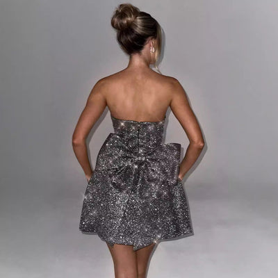 Lila - Dames Mouwloze Buis Top A-Line Jurk
