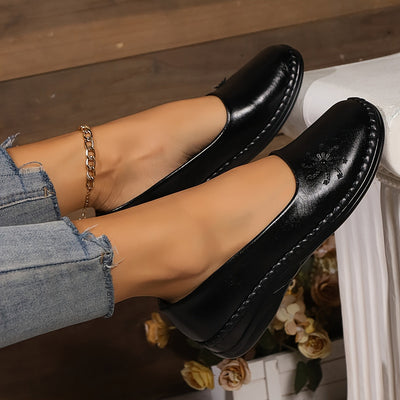 Sanne | Casual dames instappers met strikdetail