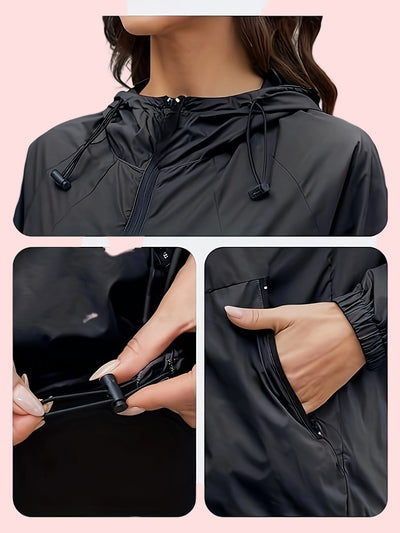 Noa | Plus size sportjack met capuchon
