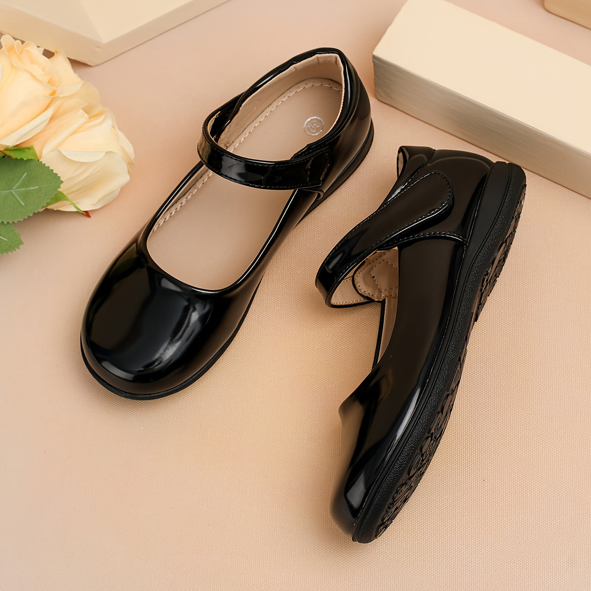 Elin | Elegant black ballet flats with bow