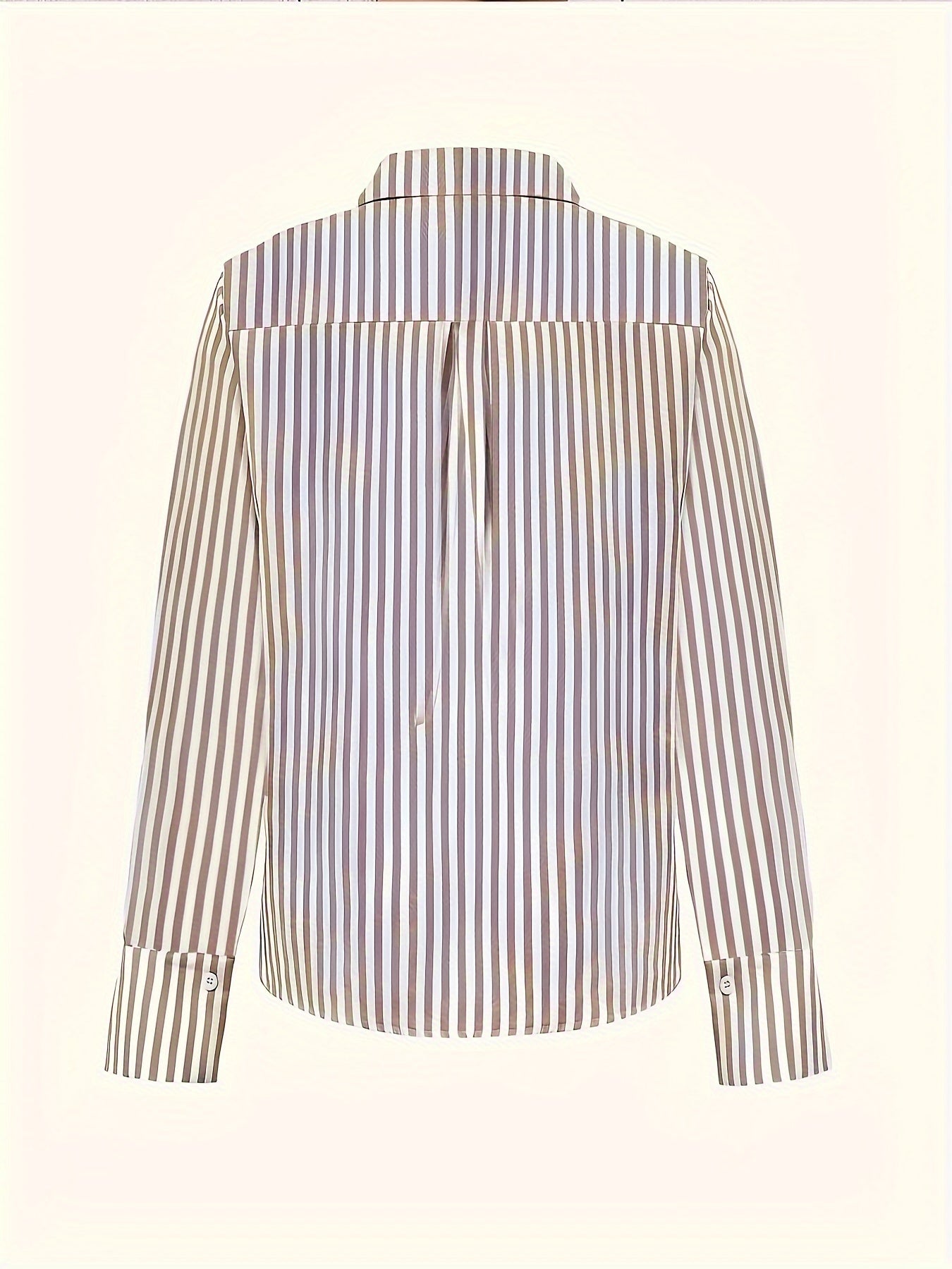 Sara | Casual gestreepte blouse met lange mouw en kraag