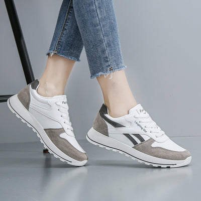 Sophie | Dames colorblock casual sneakers met vetersluiting
