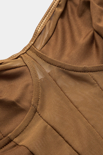Celestia - Een verleidelijke doorschijnende mesh corset-body voor dames