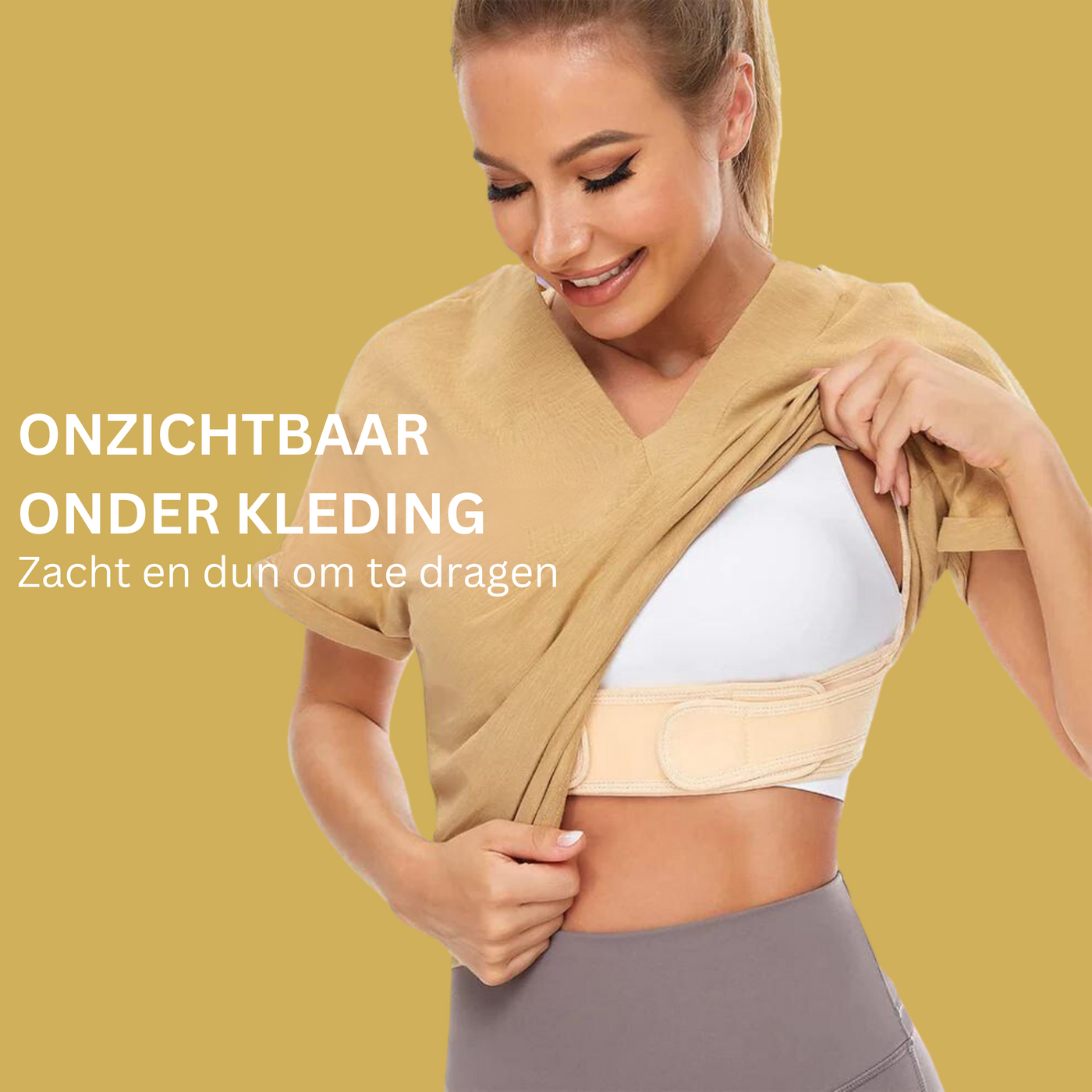 Onzichtbare houdingscorrector voor een perfecte, pijnvrije houding