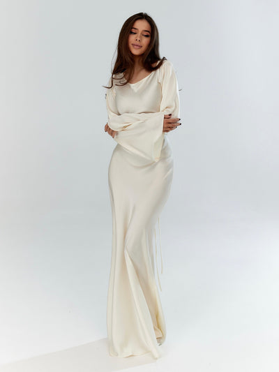 Merliah - Lange Mouwen Gown Voor Dames - Klassiek & Tijdloos