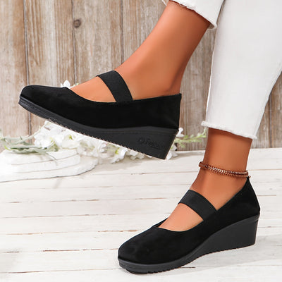 Luna | Chic black women's sneakers with non-slip sole