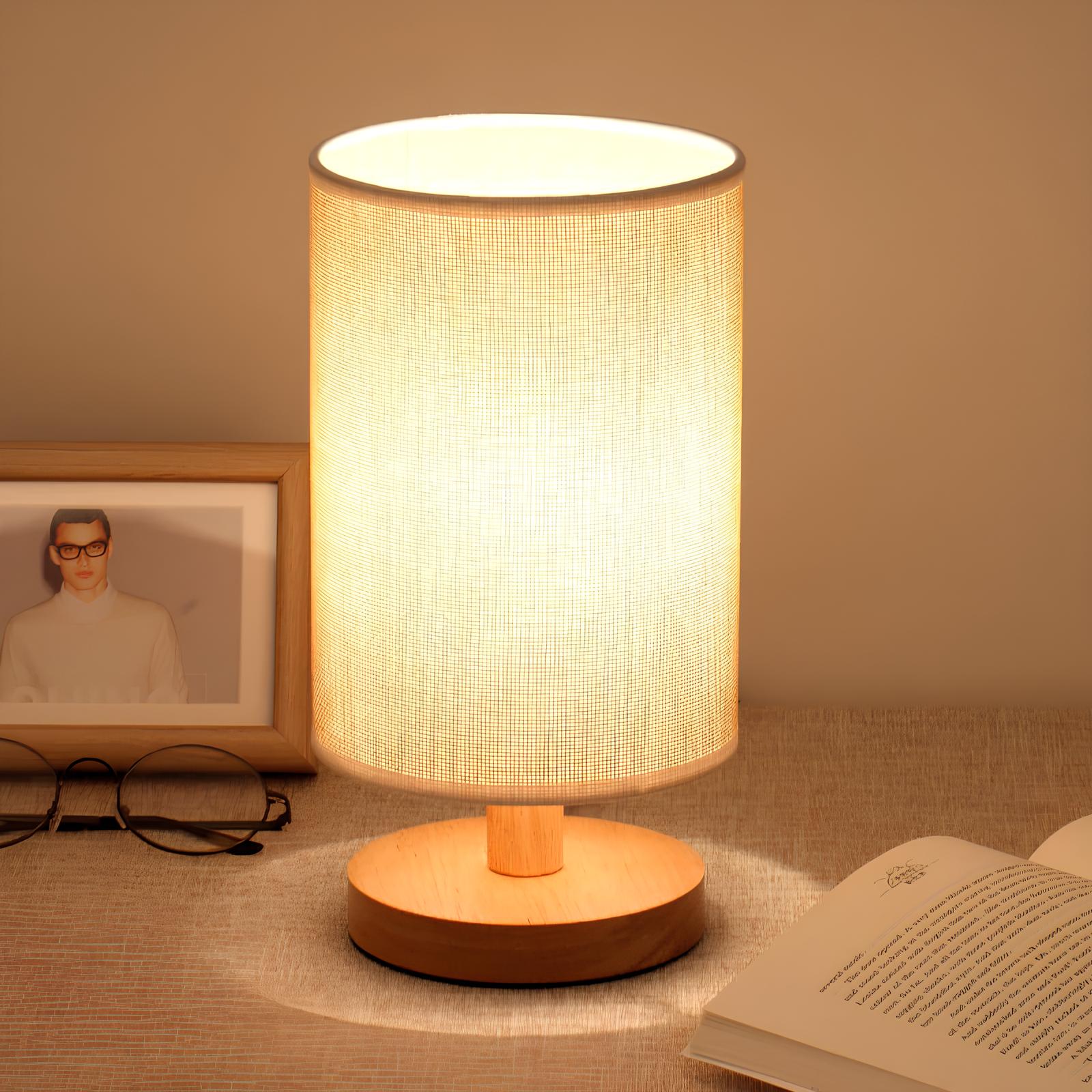 Aivaro - Organic Wood Linen Lamp Remote Control