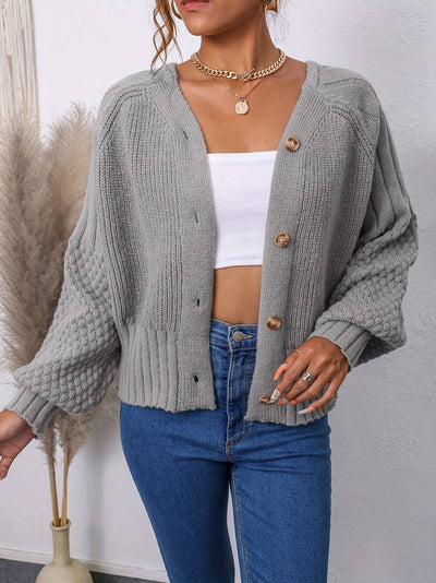 Esmée | Cardigan with lantern sleeves