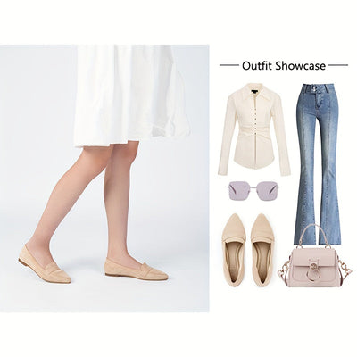 Joyce | Stylish nude color women's mules