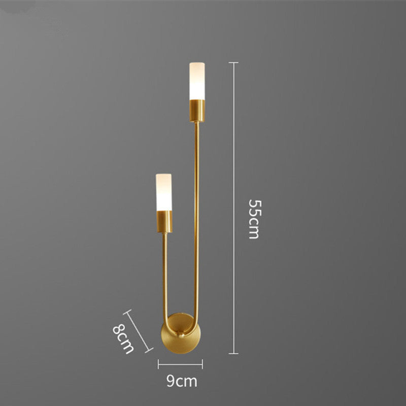 Mezara - Modern Gold LED Wall Sconce Set of 2