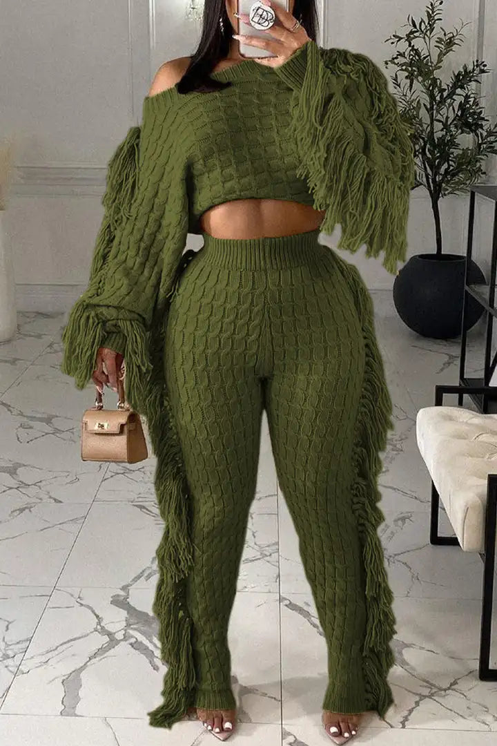 Kaianna - Cozy Knitted Outfit Set for Women