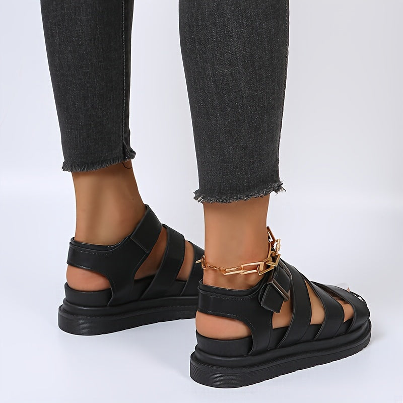 Elin | Platform sandals with ankle strap