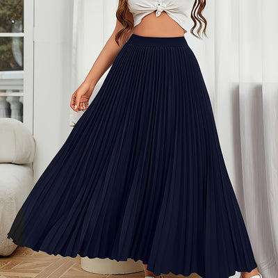 Lotte | Pleated plain loose skirt