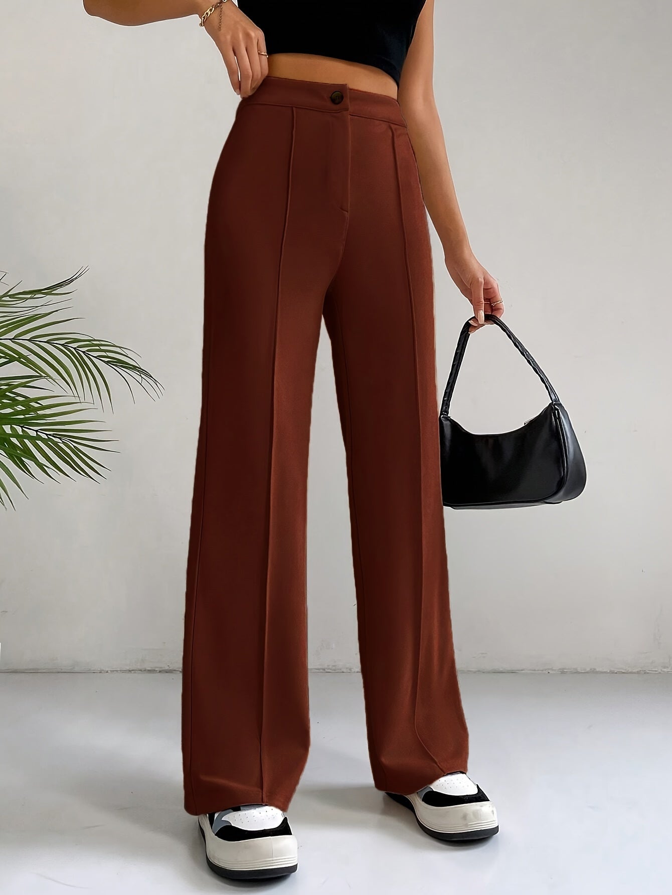 Elin | Stylish high-waisted slim trousers