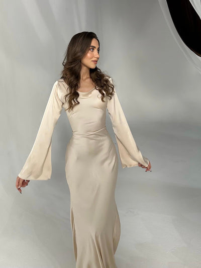 Merliah - Lange Mouwen Gown Voor Dames - Klassiek & Tijdloos