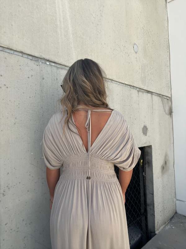 3 Maxi Jurk met Split V-hals
