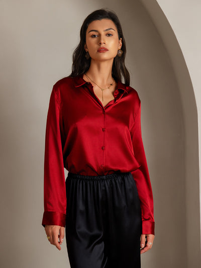 Genoveva - Elegante Utility Look Dames Colshirt