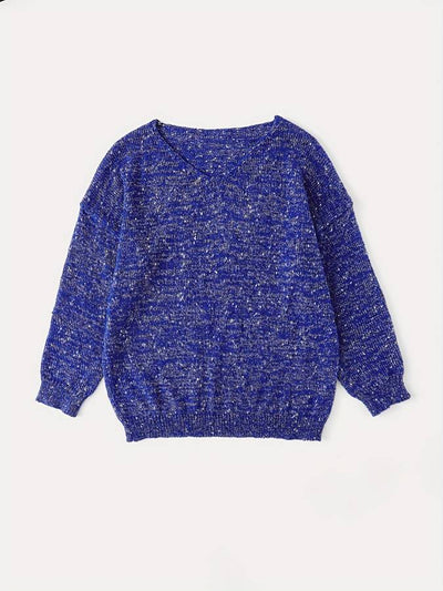 Fien | Knitted sweater with multi-colored wool