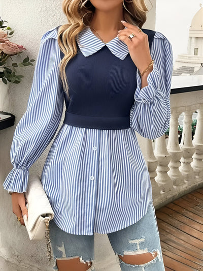 Caprice - Stijlvolle Blouse met Blokstrepen