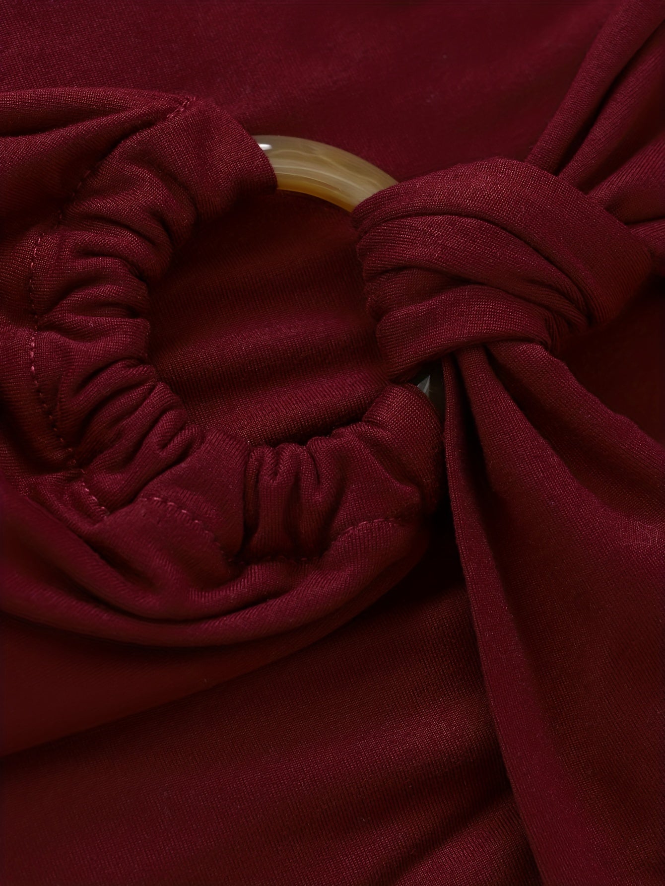 Isa | Elegant top with a waterfall neckline and decorative ruffles