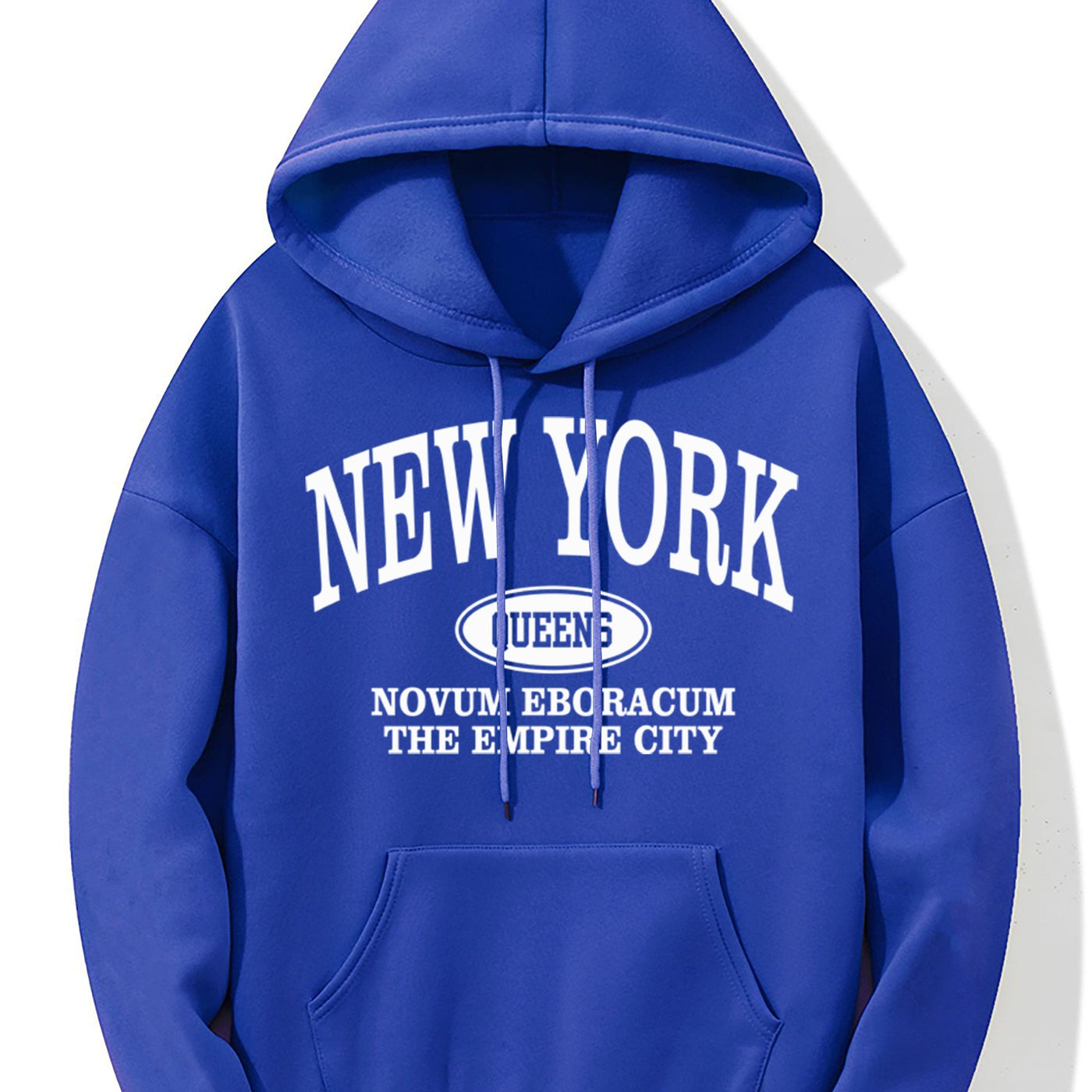 Nina | Hoodie met New Yorkse letterprint en kangoeroezak