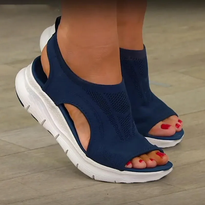 Dames Sandalen - Sportieve Instapper - Luchtig Mesh - Dempende Zool