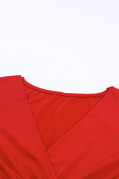 Davina - Verleidelijk Ruches Wrap Jurk