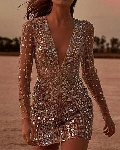 Valencia - Sparkling Sequin Dress