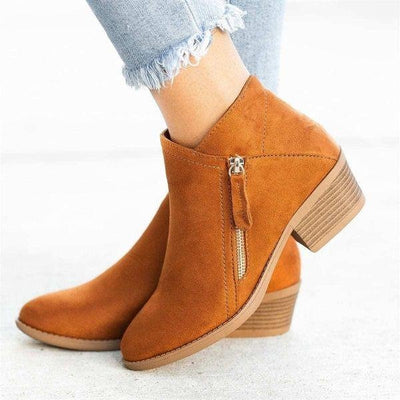 Leather orthopedic boots for women