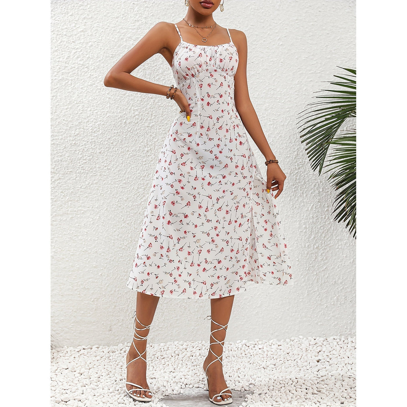 Yinthe - Lange Jurk met Polka Dot