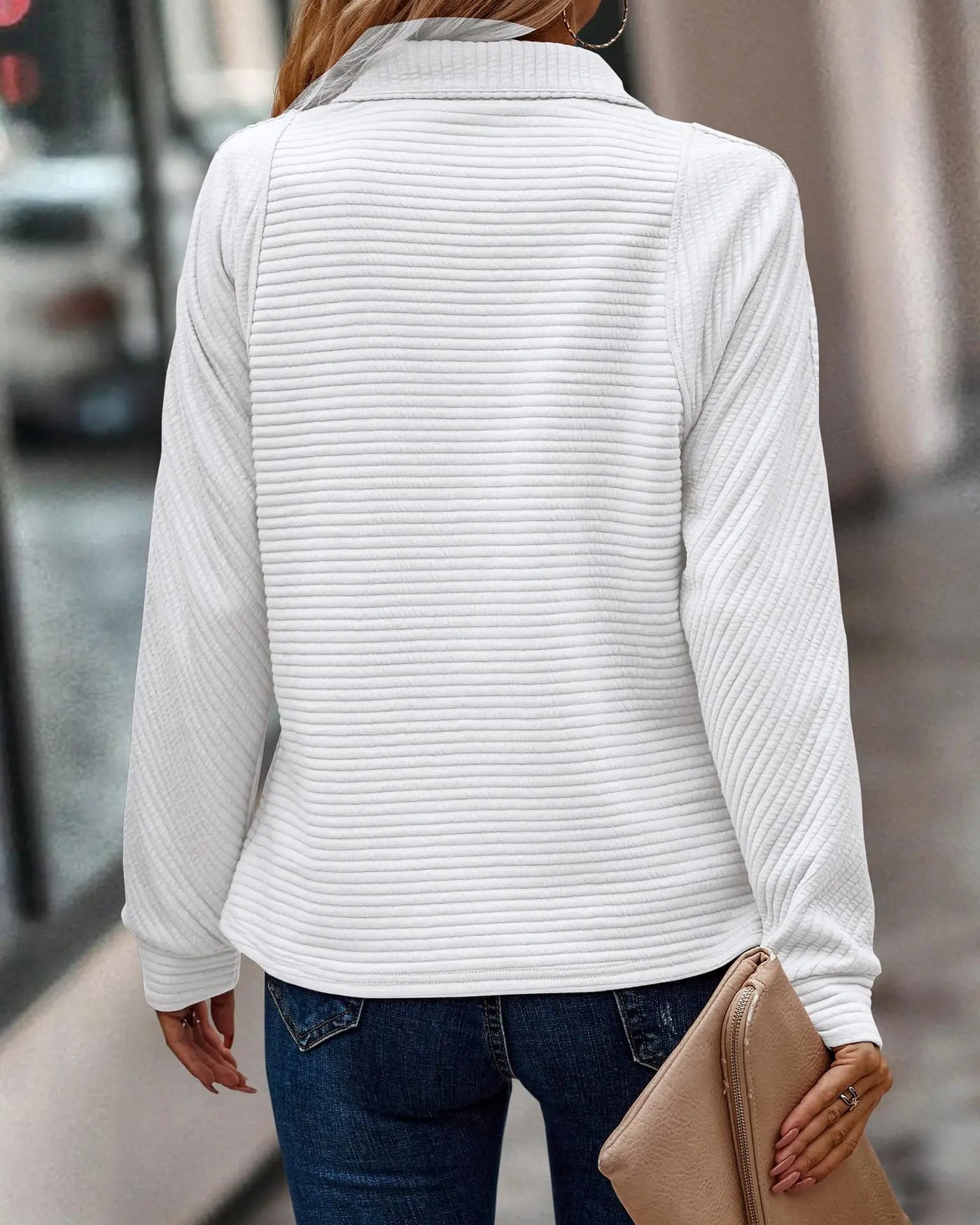 Elise | Elegant V-neck sweater for women