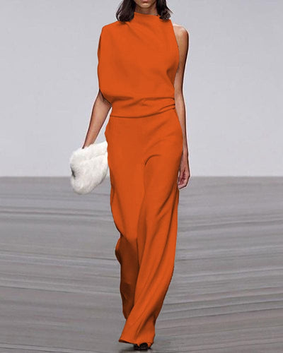 KATE | Stylish jumpsuit with a stand-up collar 