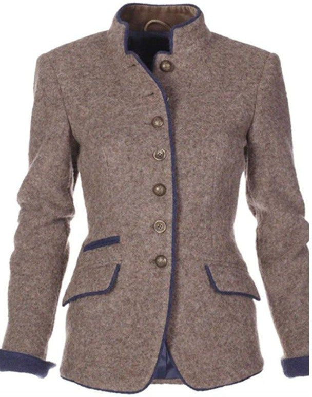 Elegant damesjack van effen materiaal