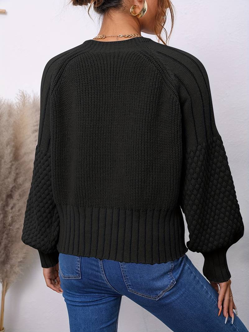 Esmée | Cardigan with lantern sleeves