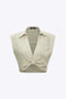Xavia - Stijlvolle Twist Hem Mouwloze Top voor Dames