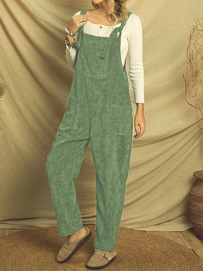 Emma | Sturdy corduroy jumpsuit with patch pockets