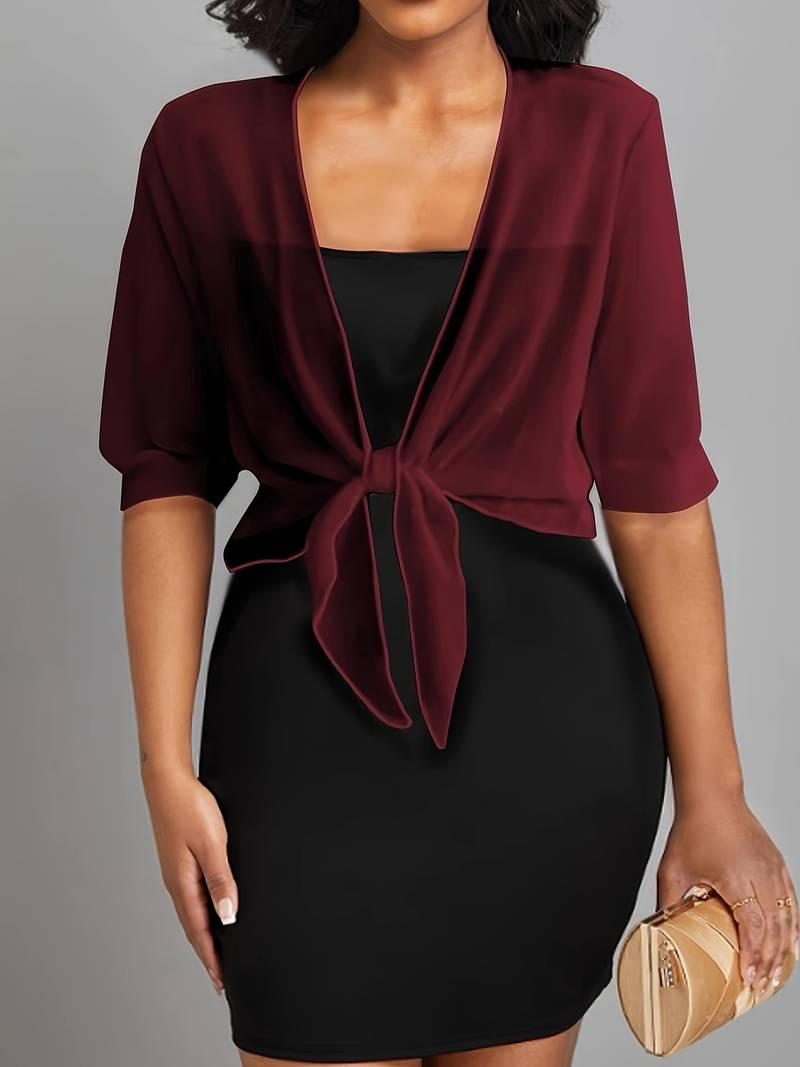 Katie – Airy Blouse with Open Front