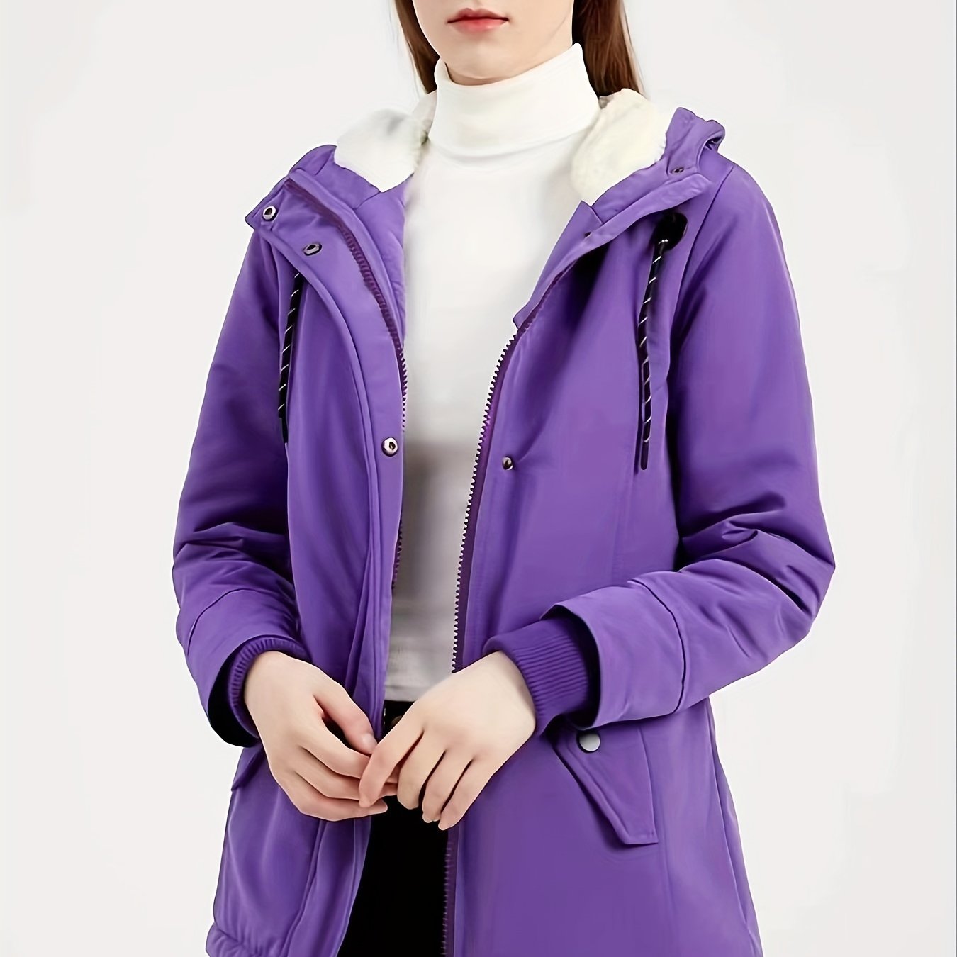 Sophie | Stevige lange parka met capuchon