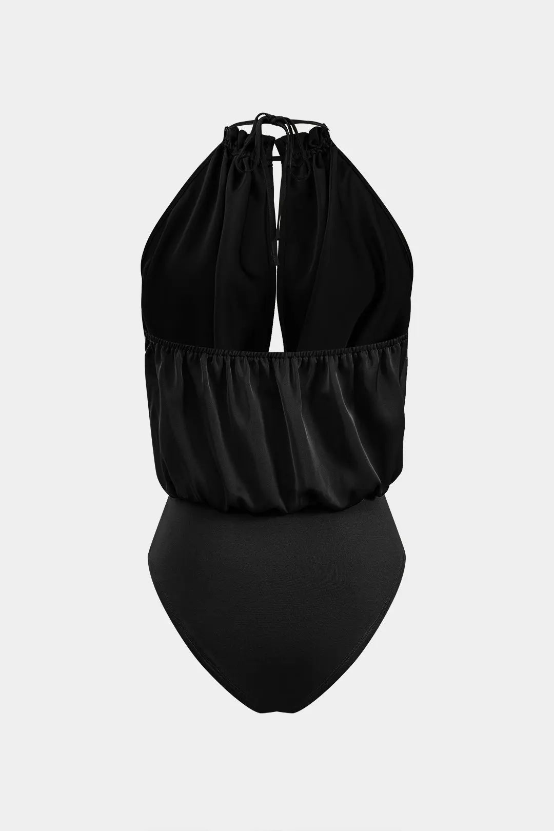 Cordelia - Elegant Satin Rugloze Dames Bodysuit