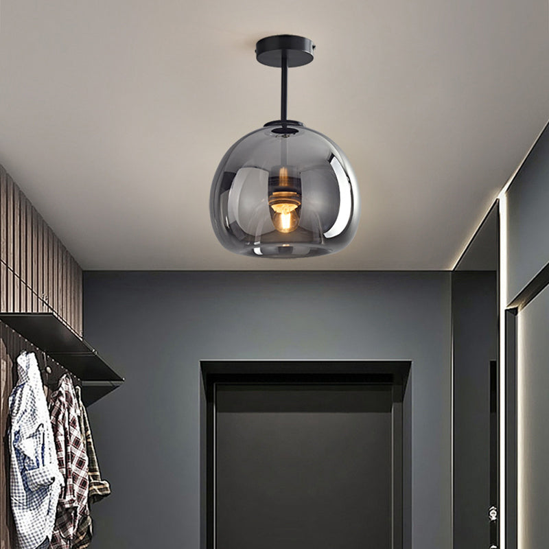 Sanna moderne ronde LED-plafondlamp goud/zwart metaal/glas slaapkamer/eetkamer/woonkamer