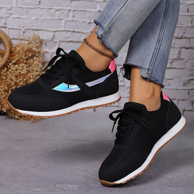 Joyce | Breathable black casual women's sneaker