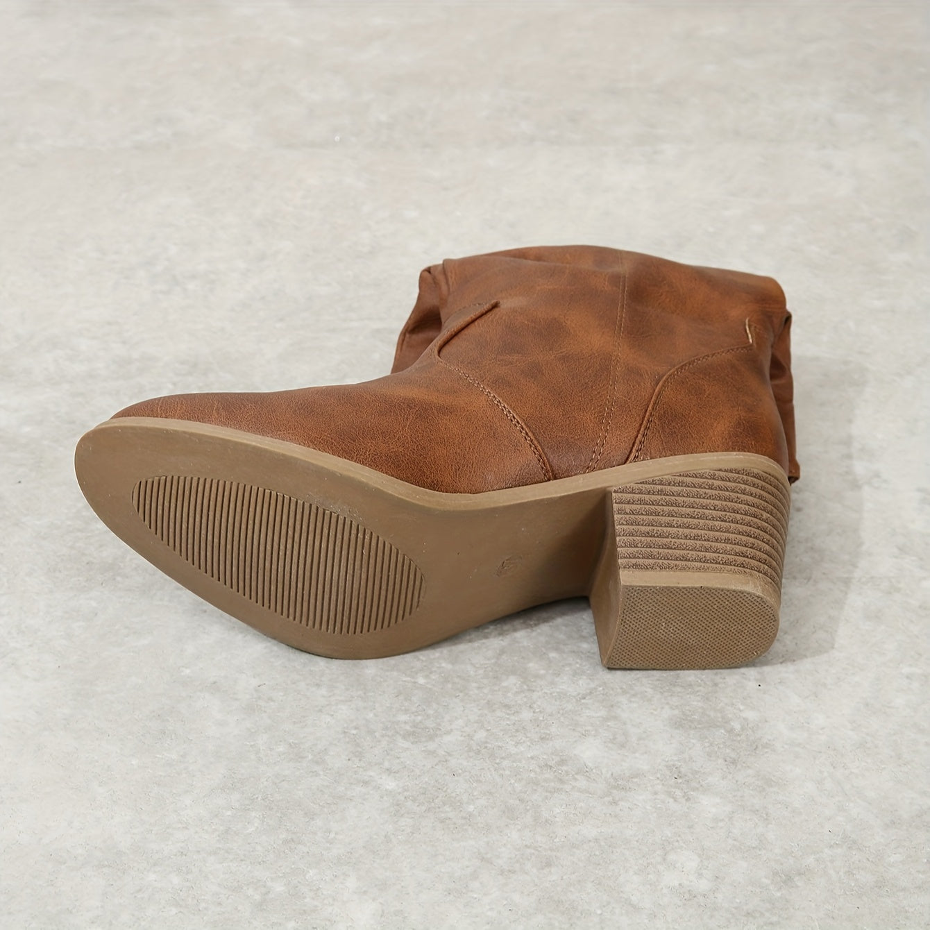 Lotte | Women's slouch western boots with block heel