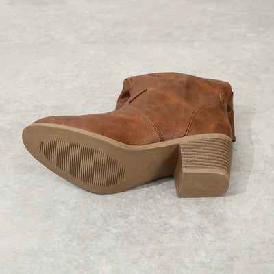 Lotte | Women's slouch western boots with block heel